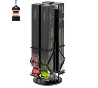 eluno support de capsules pour ""Nespresso"" distributeur de capsules pour carton d'emballage pivotant à 360° noir