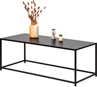 eluno Table basse design industriel en métal noir 110 x 41 x 35 cm