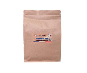 EluOecolo Made in France - Cristaux de Soude DOYPACK zippé 3kg avec doseur à l'intérieur - Nettoyant multi usages/Dégraissant - Conditionné dans un CAT