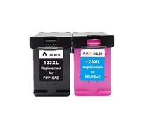 ELUPNMF Cartouche d'encre de Remplacement 123XL, Compatible avec Les modèles HP123 1110 2130 2132 2133 2134 3630 3632 4513 4520(1BLACK 1COLOR)