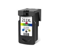 ELUPNMF Cartouche d'encre Rechargeable PG-210XL CL-211XL, Compatible avec IP2700 IP2702 MP240 MP250 MP260 MP270 MP320 MP495 MP480 MP490(CL)
