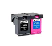 ELUPNMF Cartouches d'encre 704XL à rendement Compatible pour imprimantes à Jet d'encre D2060 D2010 K110A K010A 2010 2060