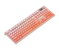 ELUPNMF LT104 Keyboard mécanique sans Fil TRI Mode 104 avec écran de Couleur PBT Keycaps Hot Swappable Design Clavier de Jeu Personnalisable Compatible avec PC et Ordinateur Portable(Rouge)