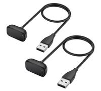ELUTENG 2 Pcs Chargeur Compatible avec Fitbit Charger 6/Charger 5/Luxe, Magnétique Remplacement USB Câble Pour Luxe (1M)