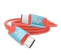 ELUTENG 240W Câble USB C vers USB C, 40Gbps PD Charge Rapide 8K@60Hz Câble USBC Type C Charge Rapide pour iPhone 17 16 15 Samsung S25 S24 Ultra iPad Air MacBook Switch, Steam Deck (1M)