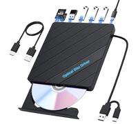 ELUTENG Lecteur/Graveur CD/DVD Externe USB 3.0 Type-C avec Câble USB-C 0.6m, Portable Graveur/Lecteur CD/DVD Portable +/-RW pour Laptop PC MacBook Windows 11/10/8/7 Mac OS