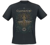 Eluveitie Celtic Tree Homme T-Shirt Manches Courtes Noir M 100% Coton Regular/Coupe Standard