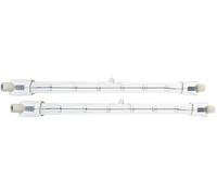 Eluzia Ampoule Halogène R7S, Crayon 118mm, 120W, 2700K, 2250 Lumens, Dimmable, IRC 100, Durée de Vie 2000h, Lot de 2