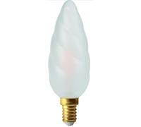 Eluzia Ampoule LED Flamme Torsadée, Filament, 2700K Blanc Chaud, 4W, 450Lm, Dépolie, E14, IRC90, 5 Ans