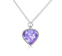 ELUZZIZUT Collier funéraire en forme de papillon pour animal domestique avec pendentif en forme de cœur - Collier souvenir personnalisé pour femme et homme pour contenir les cendres de vos proches