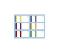 Elv Bloc Vendeur 100 Feuillets 60x135 Mm Assortis