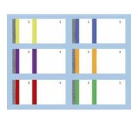 Elv Bloc Vendeur 100 Feuillets 60x135 Mm Assortis