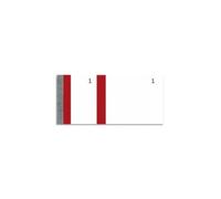 Elv Bloc Vendeur 100 Feuillets 60x135 Mm Rouge