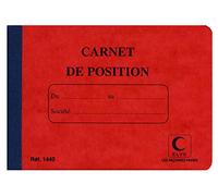 ELVE – Carnet de position (livre de compte) – 110 x 150 mm