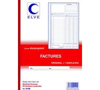 ELVE – Facturier FT 21 x 29,7 cm (A4) – Autocopiant 50 duplis – Français