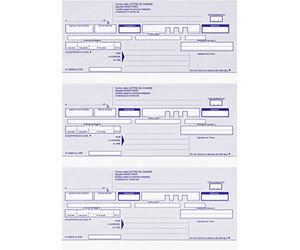 Elve 524 Paquet de 300 lettres de change 21x29,7 100f 3 traites prédécoupées par feuille