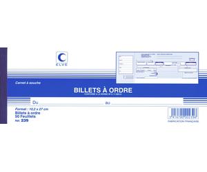 Elve Billet A Ordre 102x270 50fts