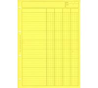 Elve Bloc Audit 4 Colonnes + Entête 297x210 80 Pages Jaune