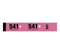 ELVE Bloc de 50 tickets vestiaire 3x20 cm Rose
