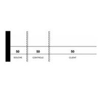 ELVE Bloc passe-partout, blanc, 50 x 150 mm, pour tombola Blanc G