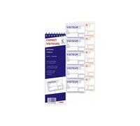 elve bloc spiralé carnet visiteurs, 200 fiches, dupli noir