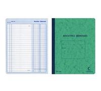 ELVE Cahier piqué 'Recettes - Dépenses' 220 x 170 mm G