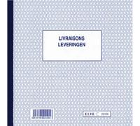 Elve Carnet Bilingue Français Flamand "Livraisons- Leveringen" 21x21cm 50 Dupli Numéroté