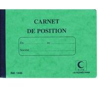 Elve Livre De Compte Carnet De Position - 110 X 150 Mm