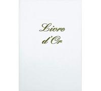 ELVE Livre d'Or format 21x29,7cm Blanc 148 pages. Couverture aspect cuir