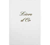 ELVE Livre d'Or format 21x29,7cm Blanc 148 pages. Couverture aspect cuir
