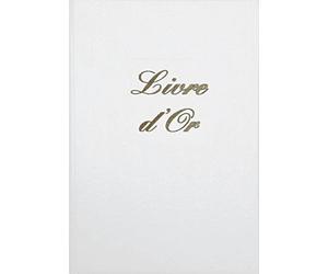 Elve Livre d'or Format 21x29,7cm 148 pages Couverture aspect cuir Blanc