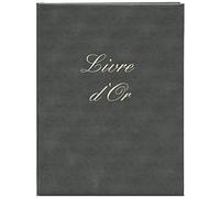 ELVE Livre d'or 21 x 29,7 cm 148 pages Couverture aspect cuir Noir