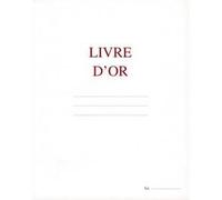 ELVE Livre d'Or format 21x29,7cm Blanc 148 pages. Couverture aspect cuir