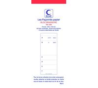 ELVE Lot de 10 BLOC BRASSERIE 259X100 50/2+0