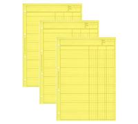 Elve Lot De 3 Blocs Audit 3 Colonnes + Entête 297x210 80 Pages Jaune