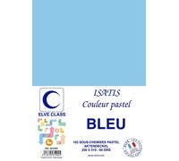 Elve Lot De 3 Pqts De 102 Sous-Chemises 60 G 220 X 310 Mm Isatis Coloris Pastel Bleu