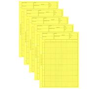 ELVE Lot de 5 Blocs Audit Comptable pour Contrôle Interne A4 80 pages Jaune