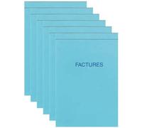 ELVE – Bloc de factures – 100 x 155 mm – 50 feuillets – Dupli – Blanc – Mixte