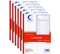 Elve Lot De 6 Manifolds Autocopiant Livraisons 297x210 50 Feuillets Dupli