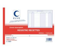 Elve Manifol Auto Entrepreneurs Recettes 210 X 297 Mm 40 Feuillets Dupli