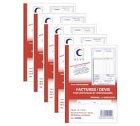 ELVE Manifold AUTO-ENTREPRENEUR Facture/Devis 21 x 14 cm Vertical 50 dupli