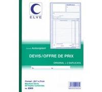 ELVE Manifold "Devis - Offre de prix" , 210 x 297 mm, tripli G