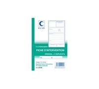 ELVE Carnet Fiche d'intervention 210x140 50/3+0