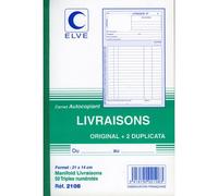 ELVE Manifold Livraison 140 x 210 mm, 50 pages, tripli