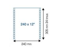 ELVE - Micro-perforé - vélin blanc - Rouleau (30,5 cm x 6,1 m) - 70 g/m² - 2000 feuille(s) papier en accordéon