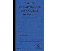Elve Piqûre 32 Pages Carnet Maintenance P/ Appareil De Levage Folioté De 1 À 15