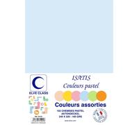 Elve Pqt De 102 Chemises 160 G 240 X 320 Mm Isatis Coloris Pastel Assorties