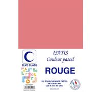Elve Pqt De 102 Sous-Chemises 60 G 220 X 310 Mm Isatis Coloris Pastel Rouge