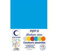 Elve Pqt De 12 Chemises 210 G 240 X 320 Mm Pep's Coloris Vifs Assorties