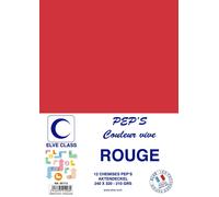 Elve Pqt De 12 Chemises 210 G 240 X 320 Mm Pep's Coloris Vifs Rouge